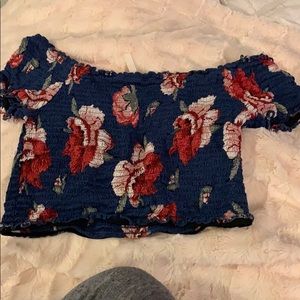 floral print crop top